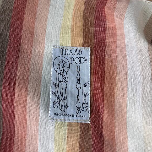 Vintage Texas Body Hangings Womens Cape Wrap Shawl Cardigan Southwestern Western - Picture 3 of 8